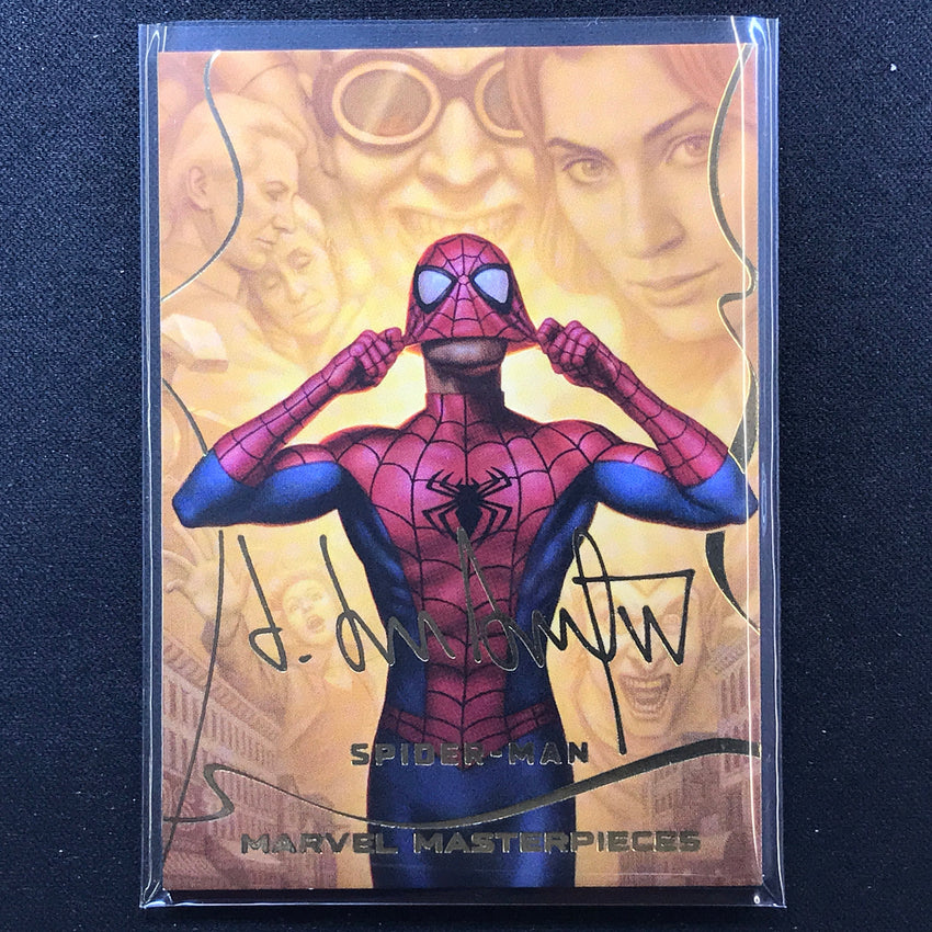2022 Marvel Masterpieces Spider-man Base Gold Signature Series Foil No 87