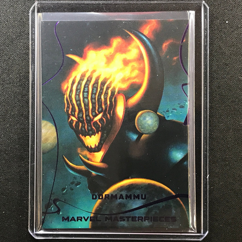2022 Marvel Masterpieces Dormammu Base Epic Purple Foil 157/199