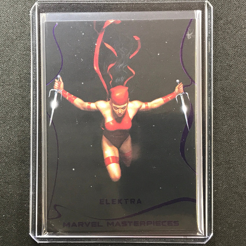 2022 Marvel Masterpieces ELEKTRA Base Epic Purple Foil 193/199
