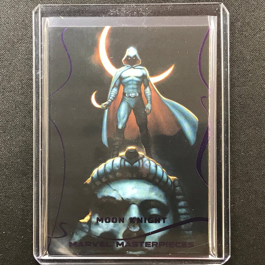 2022 Marvel Masterpieces Moon Knight Base Epic Purple Foil 147/199
