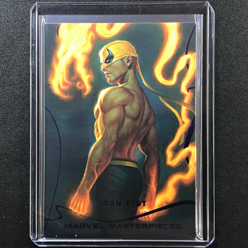 2022 Marvel Masterpieces Iron Fist Base Epic Purple Foil 193/199