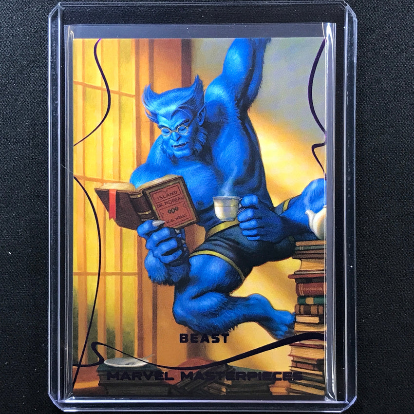 2022 Marvel Masterpieces Beast Base Epic Purple Foil 120/199