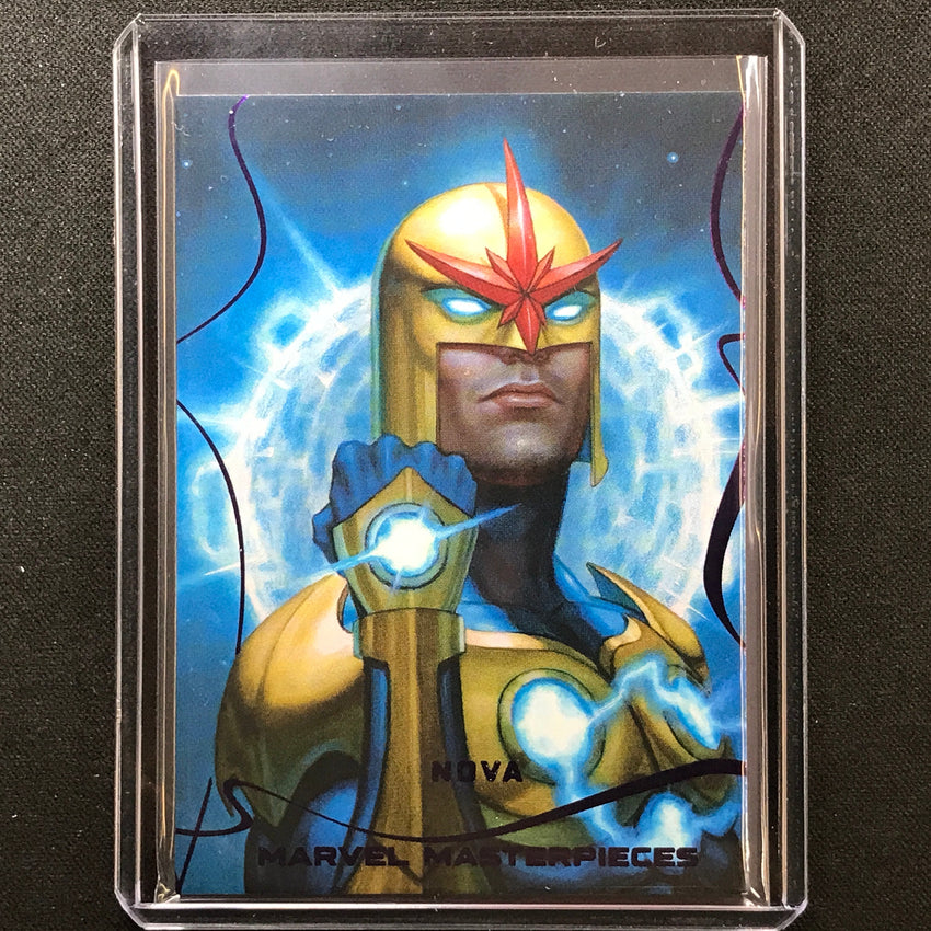 2022 Marvel Masterpieces Nova Base Epic Purple Foil 149/199