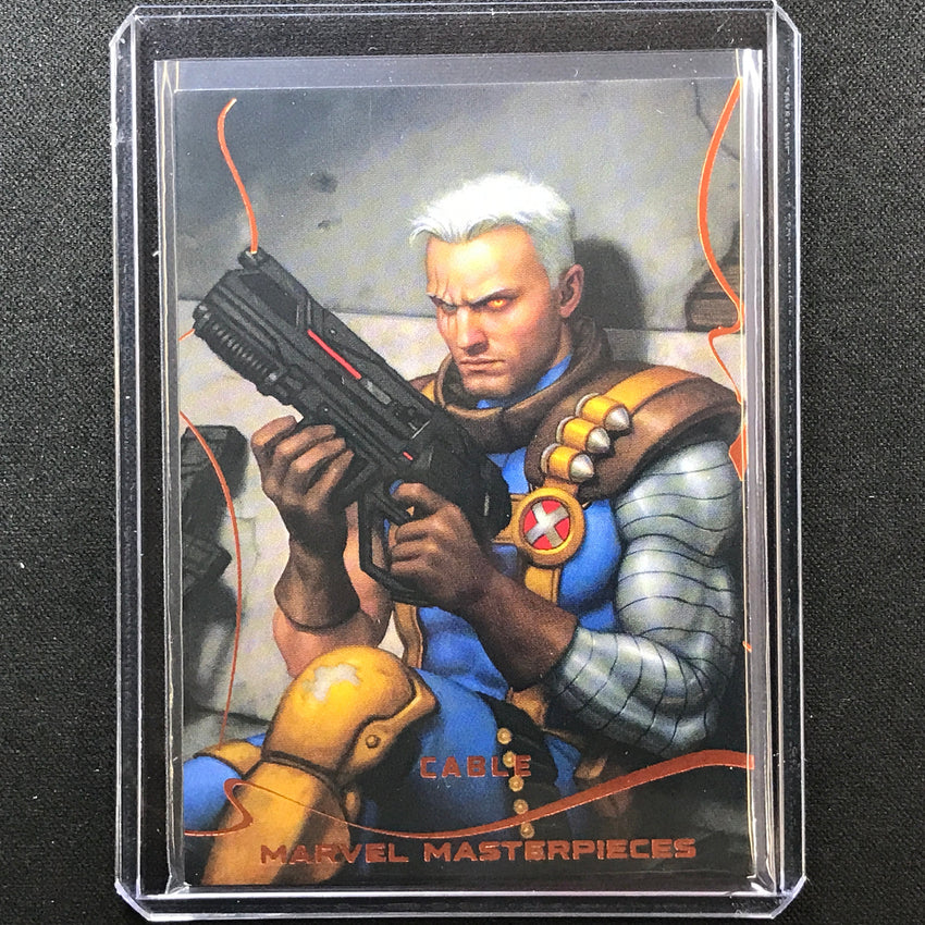 2022 Marvel Masterpieces Cable Base Legendary Orange Foil 2/99