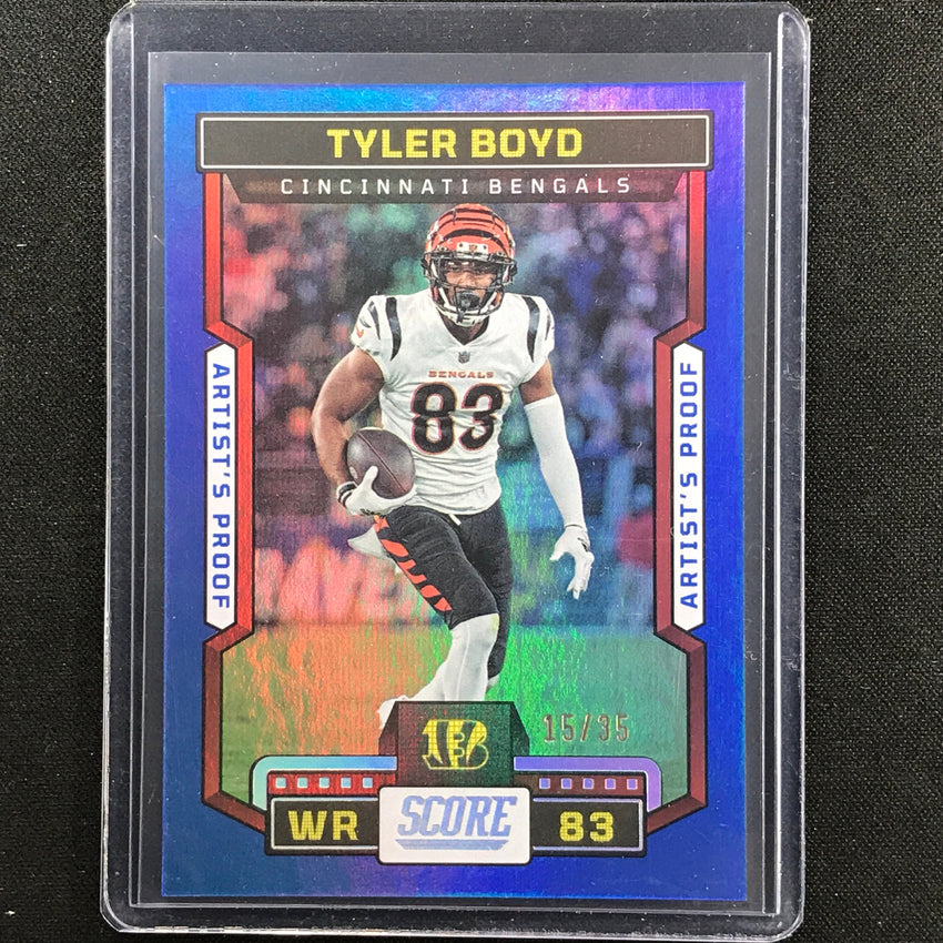 2023 Score Tyler Boyd Artists Proof Dark Blue 15/35 No 199