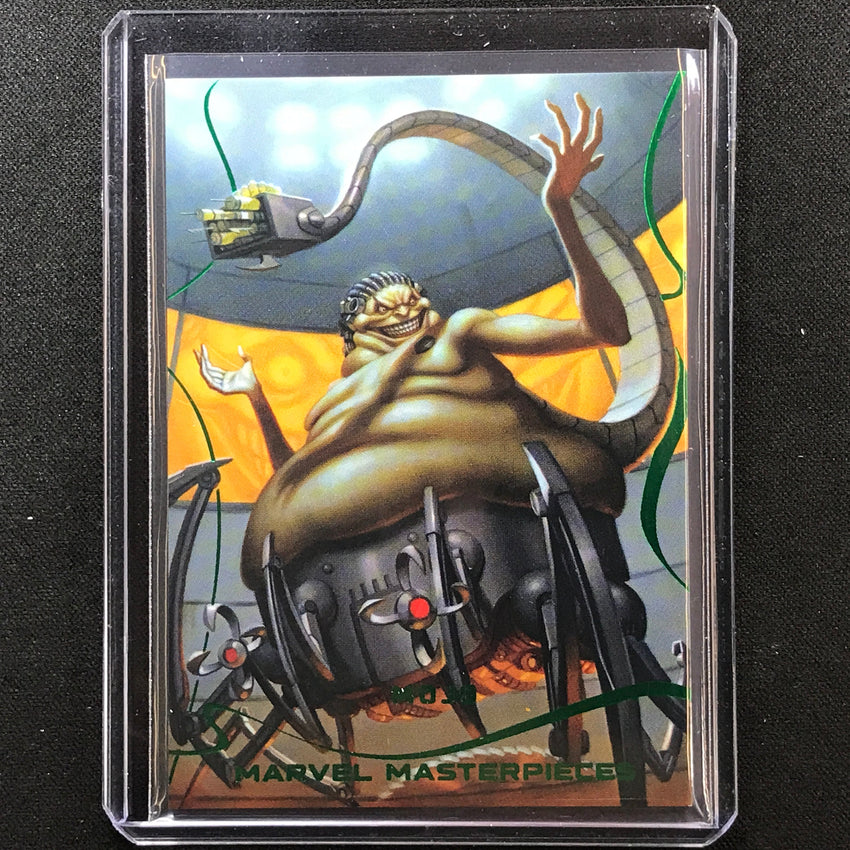 2022 Marvel Masterpieces Mojo Base Emerald Green Foil 3/25