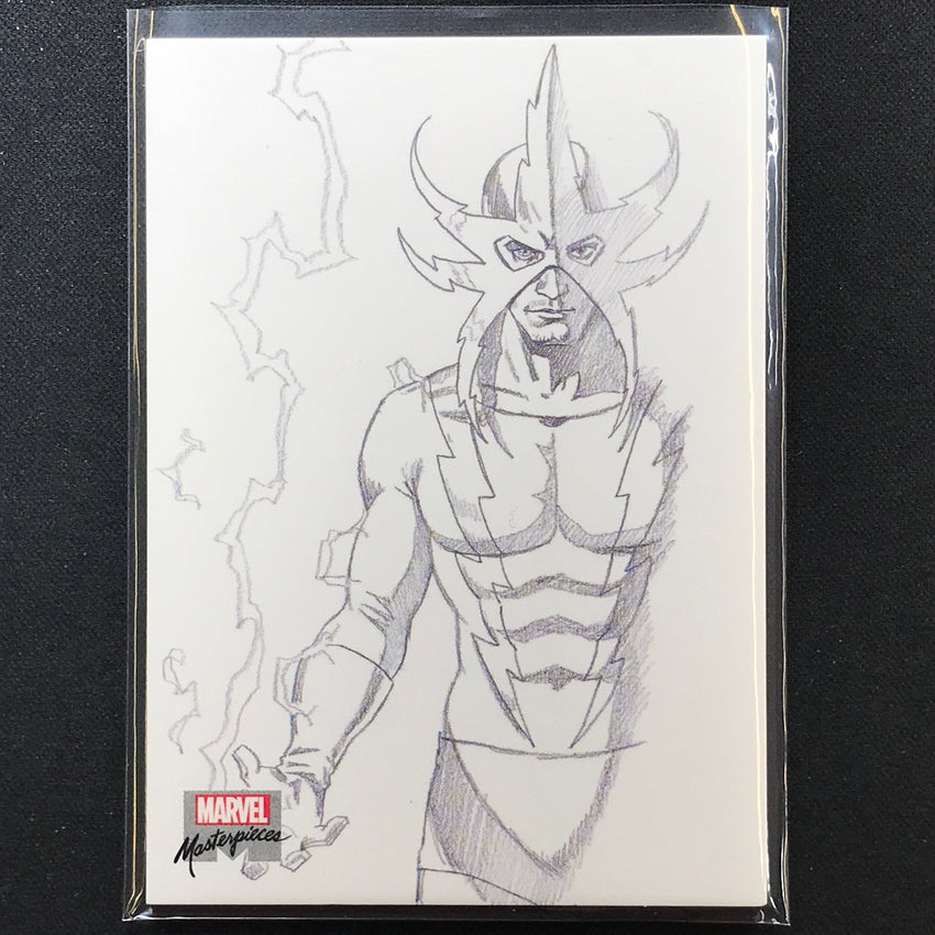 2022 Marvel Masterpieces ELECTRO Base Preliminary Art #5
