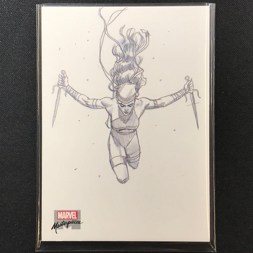 2022 Marvel Masterpieces ELEKTRA Base Preliminary Art #6