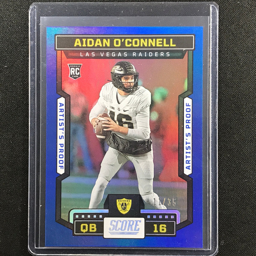 2023 Score Aidan Oconnell Rookie Artists Proof Dark Blue 11/35 No 310