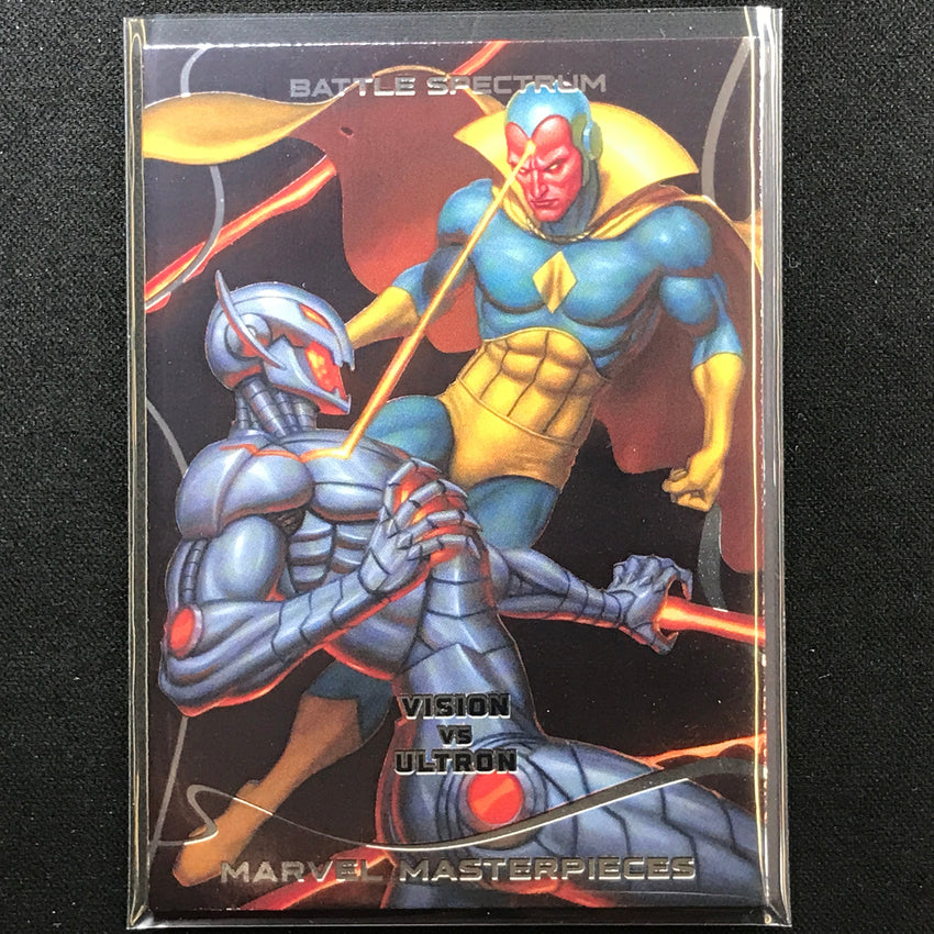 2022 Marvel Masterpieces VISION VS. ULTRON Battle Spectrum Base #10