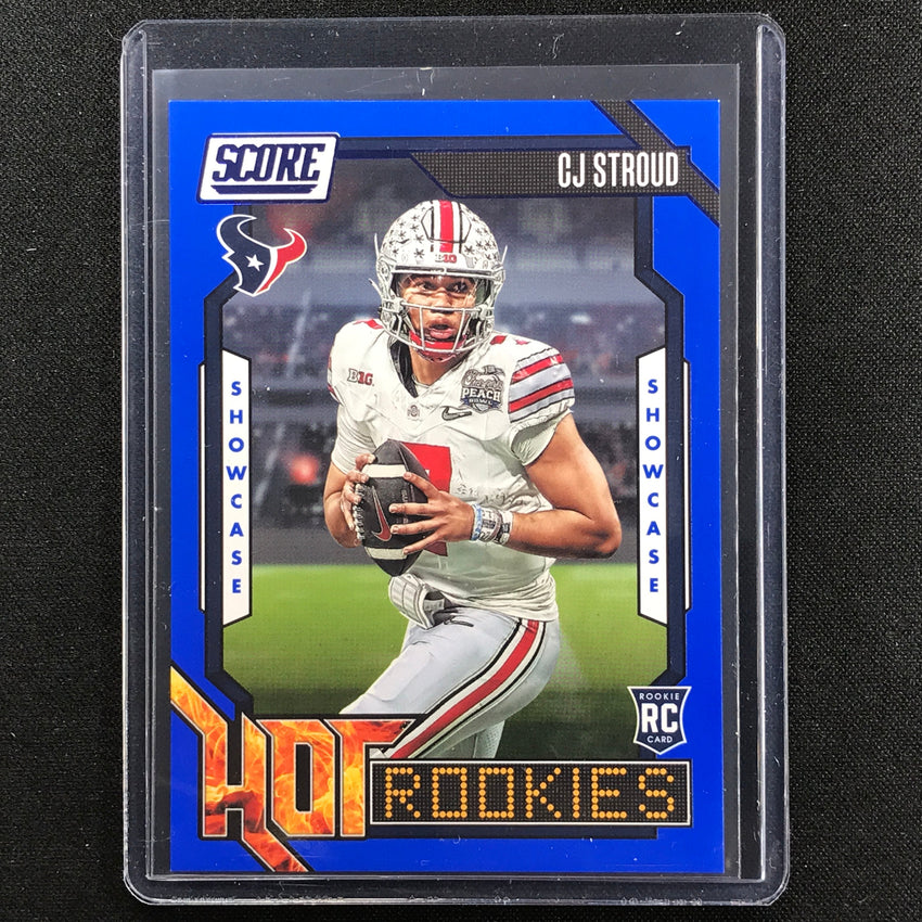 2023 Score Cj Stroud Hot Rookies Showcase Blue 30/100