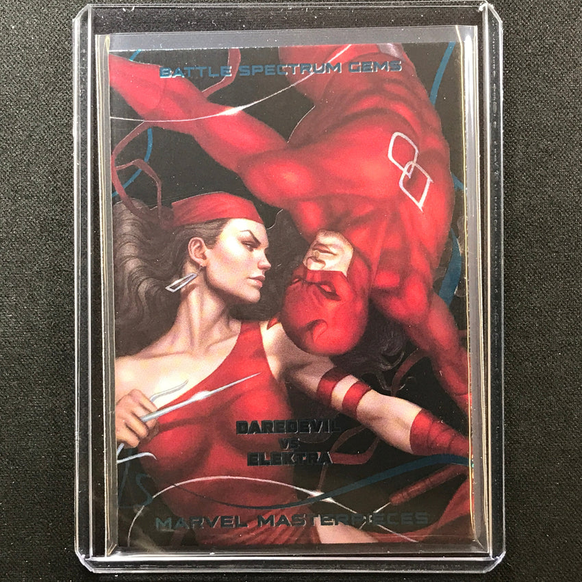2022 Marvel Masterpieces Daredevil Vs. Elektra Battle Spectrum Gems 15/99