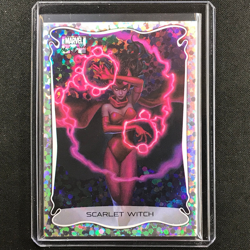 2022 Marvel Masterpieces SCARLET WITCH Holofoil Small Dots #12