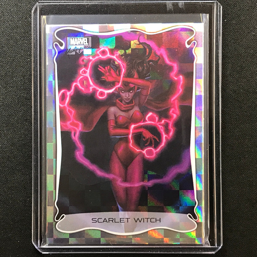 2022 Marvel Masterpieces SCARLET WITCH Holofoil Checkerboard SP #12