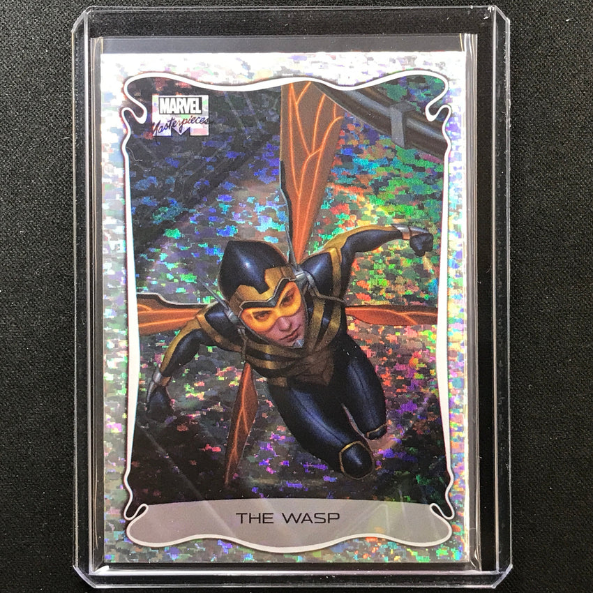 2022 Marvel Masterpieces The Wasp Holofoil Speckle 14/99