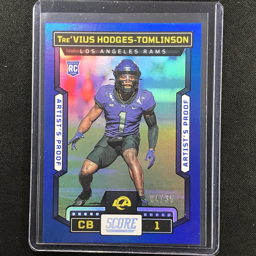 2023 Score Trevius Hodges-tomlinson Rookie Artists Proof Dark Blue 4/35 No 391