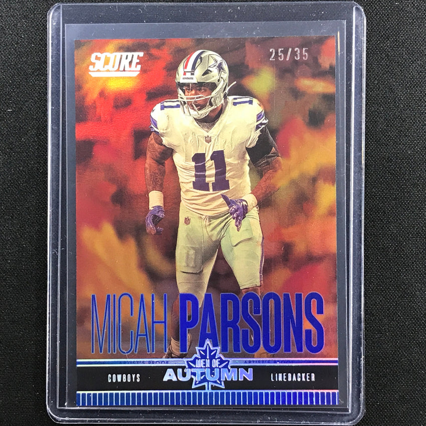 2023 Score Micah Parsons Men Of Autumn Artists Proof Dark Blue 25/35