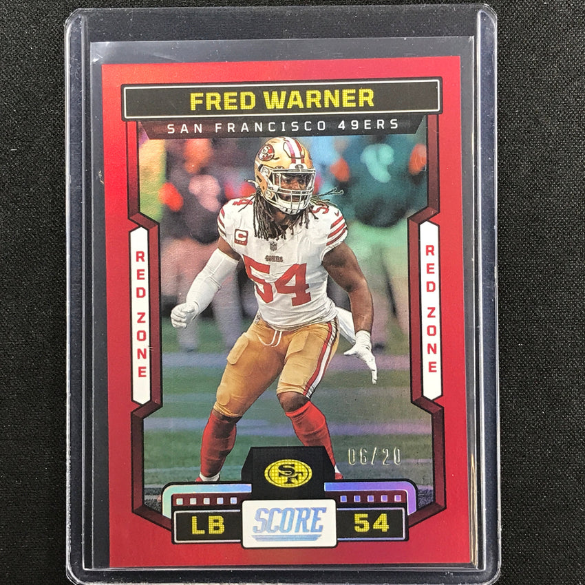 2023 Score Fred Warner Red Zone 6/20