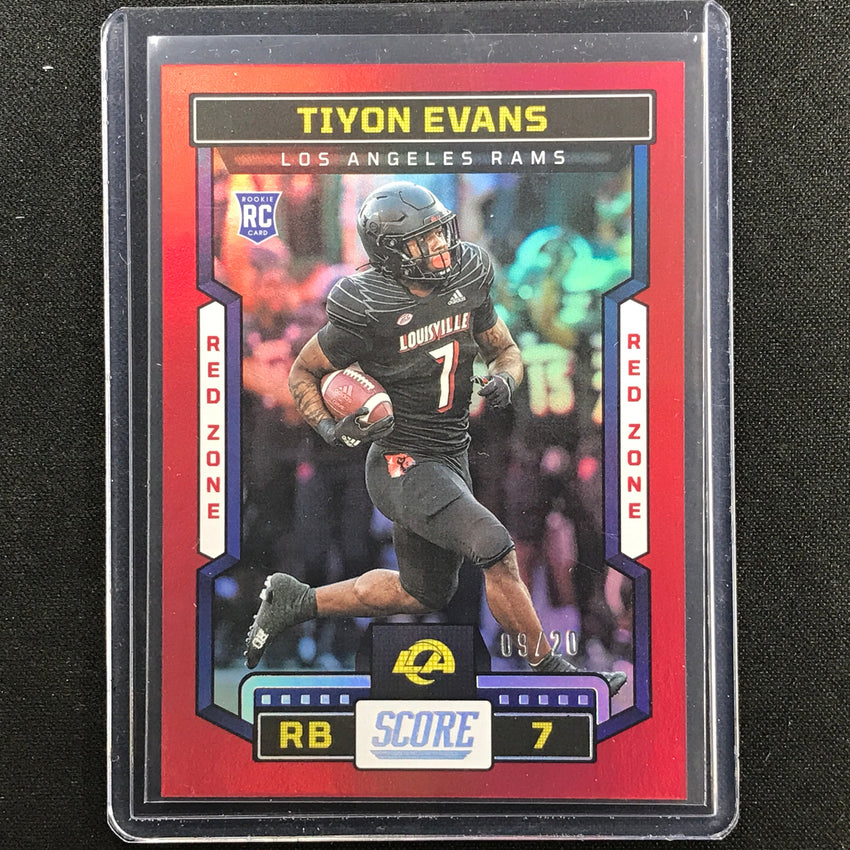 2023 Score Tiyon Evans Rookie Red Zone 9/20