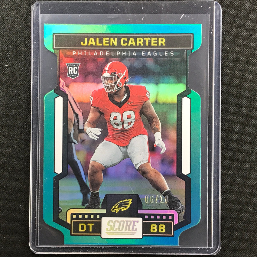 2023 Score Jalen Carter Rookie Die-cut Green 6/10