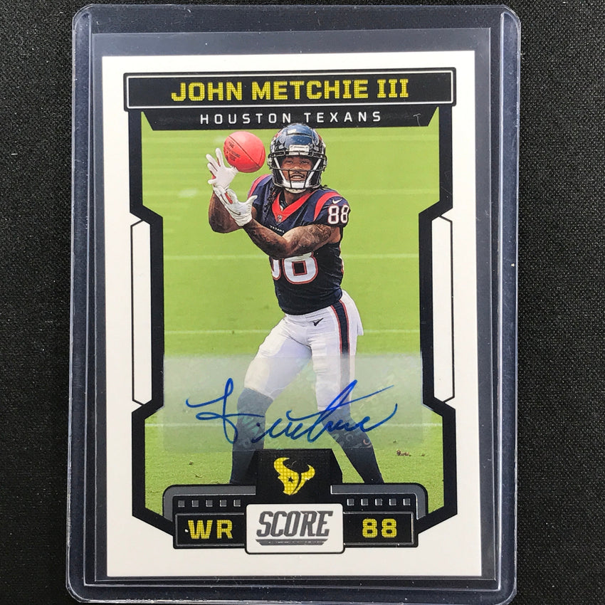 2023 Score John Metchie Iii Base Signatures Auto Base No 5