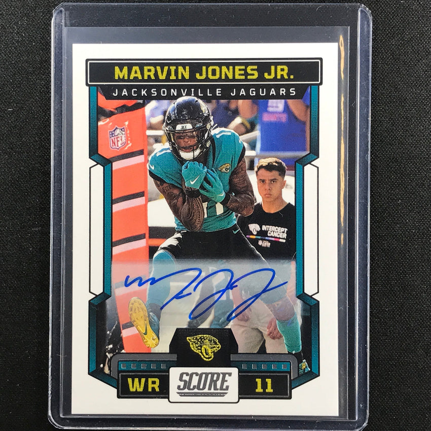 2023 Score MARVIN JONES JR. Base Signatures Auto Base #22