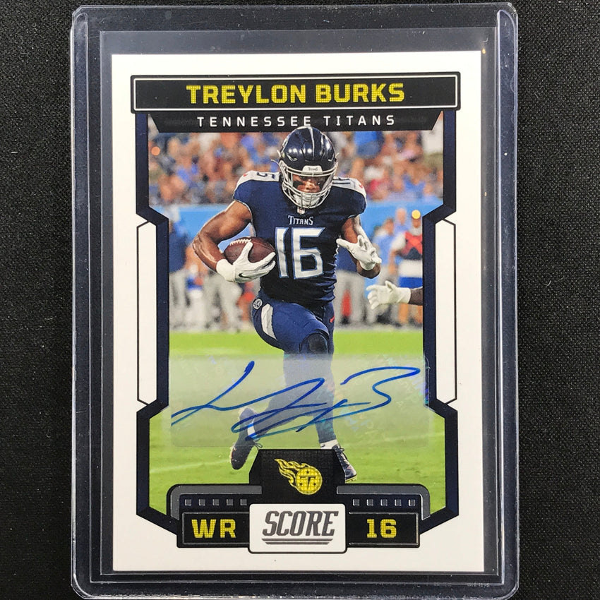 2023 Score TREYLON BURKS Base Signatures Auto Base #30