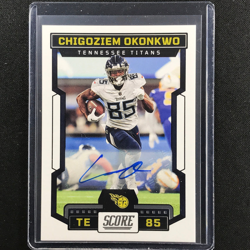 2023 Score CHIGOZIEM OKONKWO Base Signatures Auto Base #34