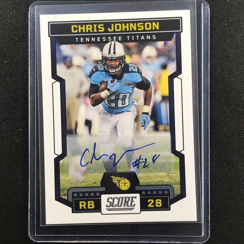 2023 Score Chris Johnson Base Signatures Auto Base No 35