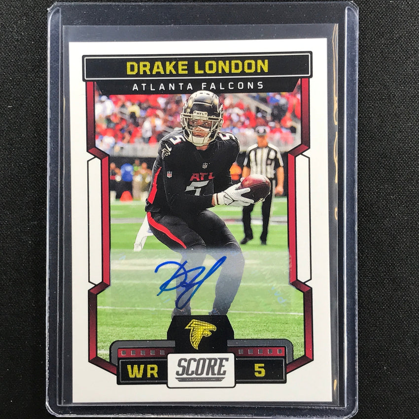 2023 Score DRAKE LONDON Base Signatures Auto Base #37
