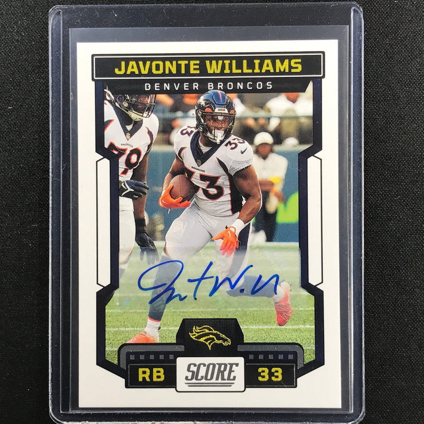 2023 Score Javonte Williams Base Signatures Auto Base No 73