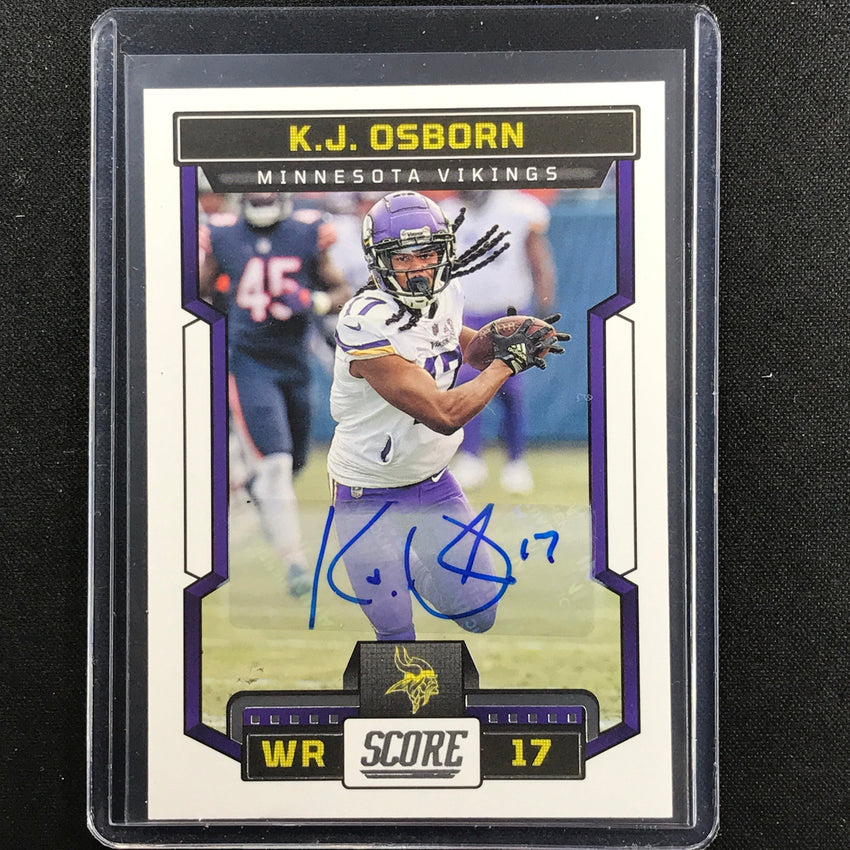 2023 Score K.J. OSBORN Base Signatures Auto Base #115