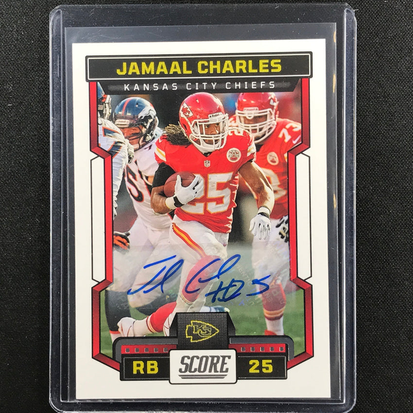 2023 Score Jamaal Charles Base Signatures Auto Base No 131