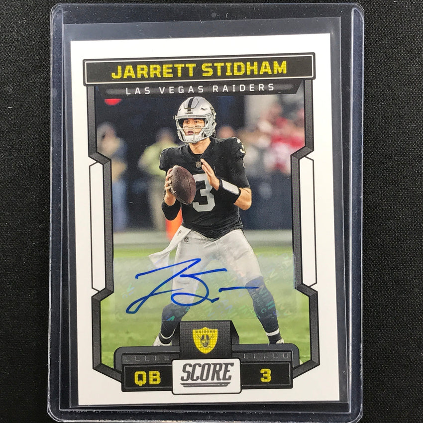 2023 Score Jarrett Stidham Base Signatures Auto Base No 132