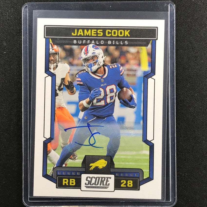 2023 Score James Cook Base Signatures Auto Base No 264