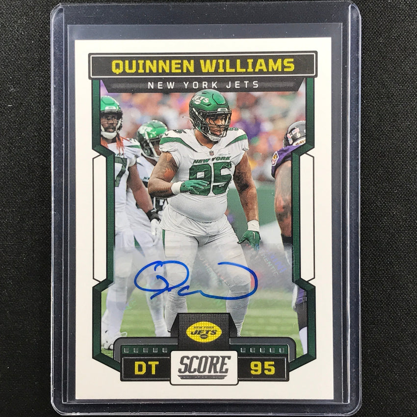 2023 Score Quinnen Williams Base Signatures Auto Base No 293