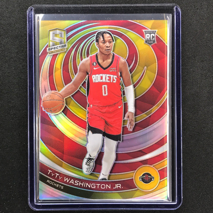 2022-23 Spectra Tyty Washington Jr. Rookie Gold Prizm 10/10