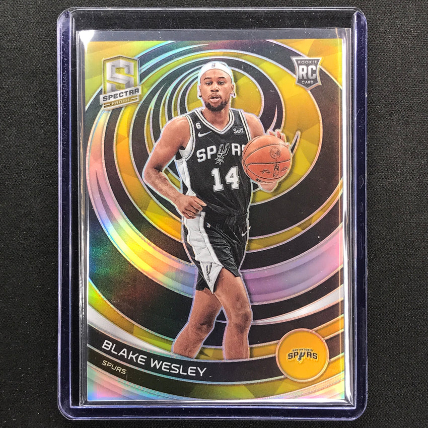 2022-23 Spectra Blake Wesley Rookie Gold Prizm 5/10