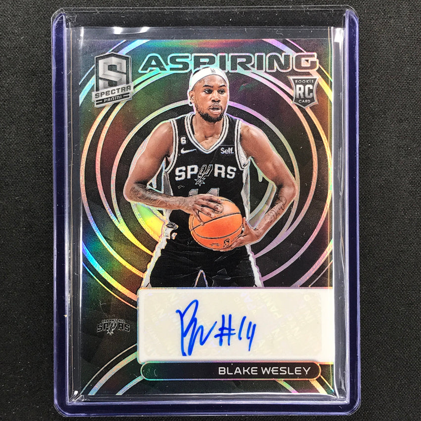 2022-23 Spectra Blake Wesley Aspiring Rookie Auto Base 36/99