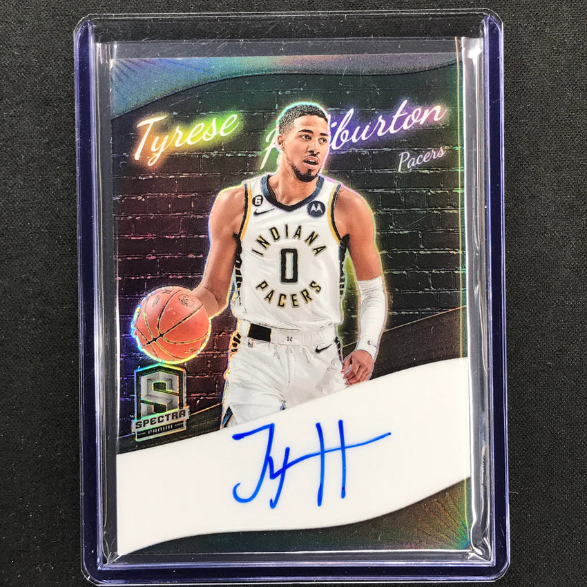 2022-23 Spectra Tyrese Haliburton Colorgraphs Auto Base 80/99