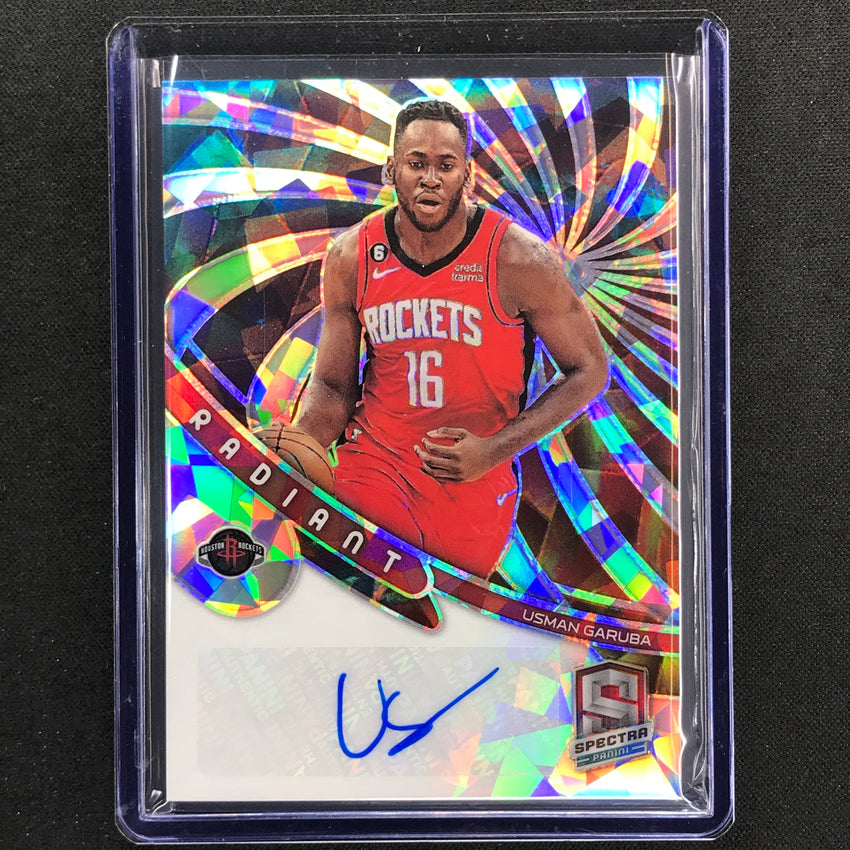 2022-23 Spectra Usman Garuba Radiant Signatures Auto Astral 35/49