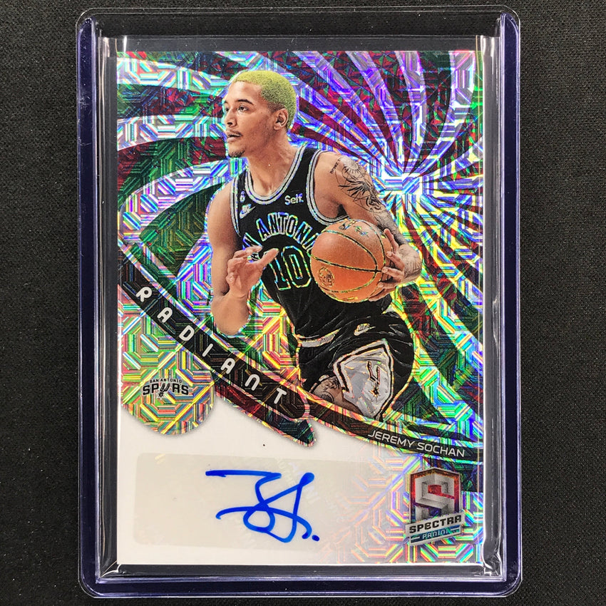 2022-23 Spectra Jeremy Sochan Radiant Signatures Rookie Auto Meta 16/25
