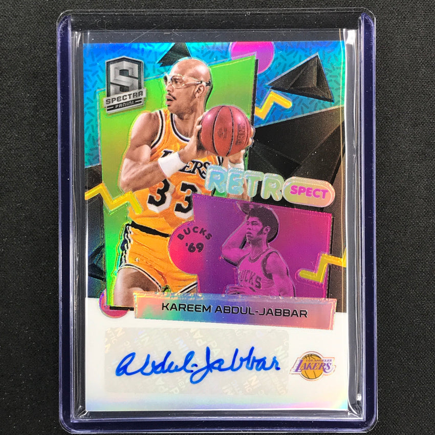 2022-23 Spectra Kareem Abdul-jabbar Retrospect Auto Base 64/75