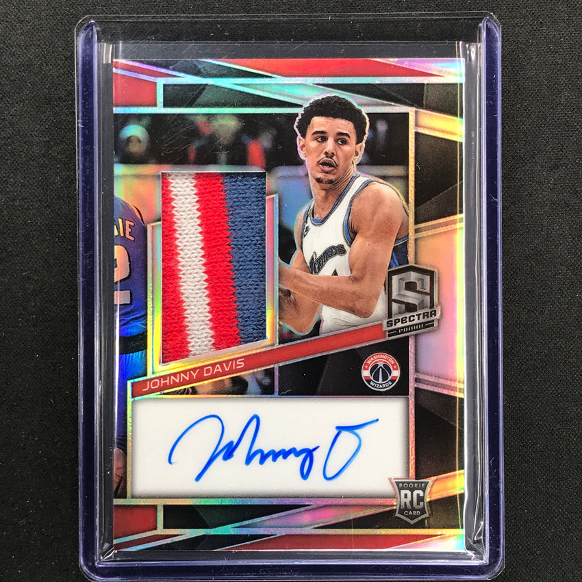 2022-23 Spectra Johnny Davis Rookie Jersey Auto Silver Prizm 116/199