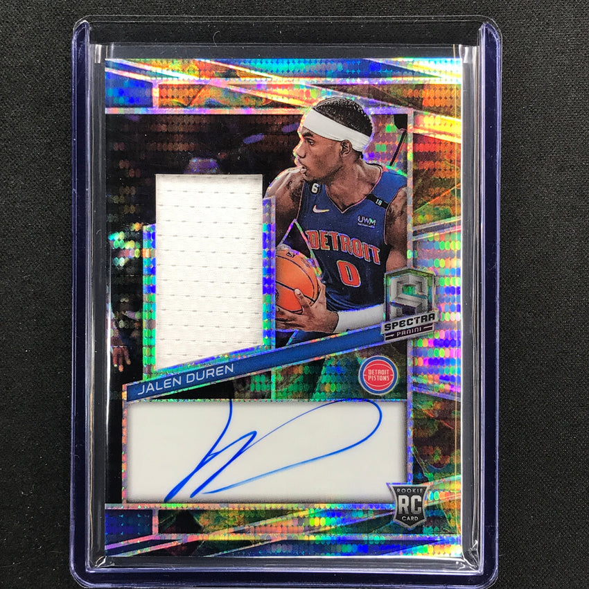 2022-23 Spectra Jalen Duren Rookie Jersey Auto Celestial 85/99