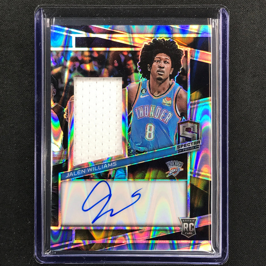2022-23 Spectra Jalen Williams Rookie Jersey Auto Supernova 58/75 