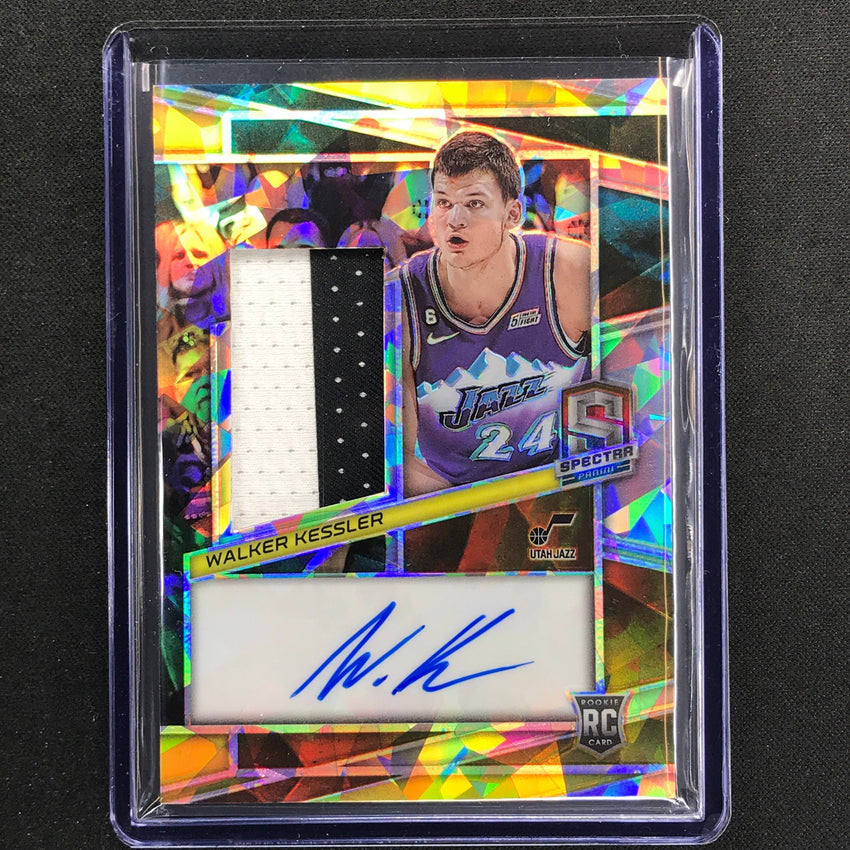 2022-23 Spectra Walker Kessler Rookie Jersey Patch Auto Astral 33/35