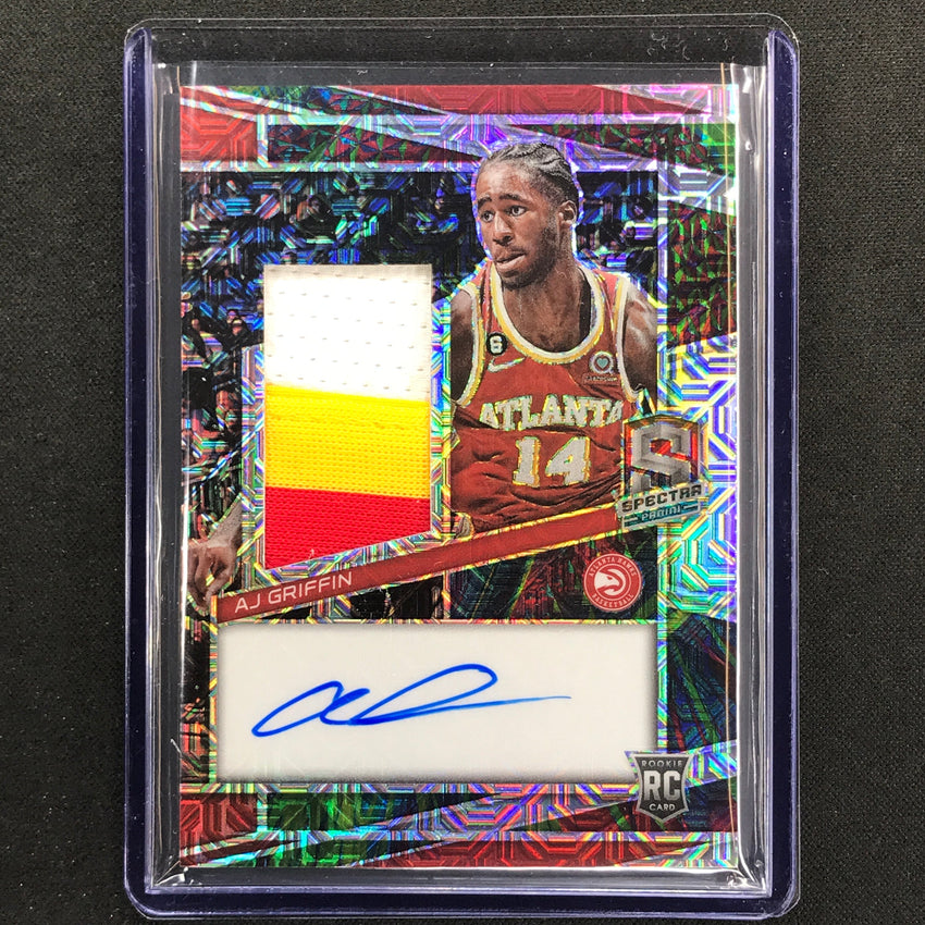 2022-23 Spectra Aj Griffin Rookie Jersey Patch Auto Meta 22/25