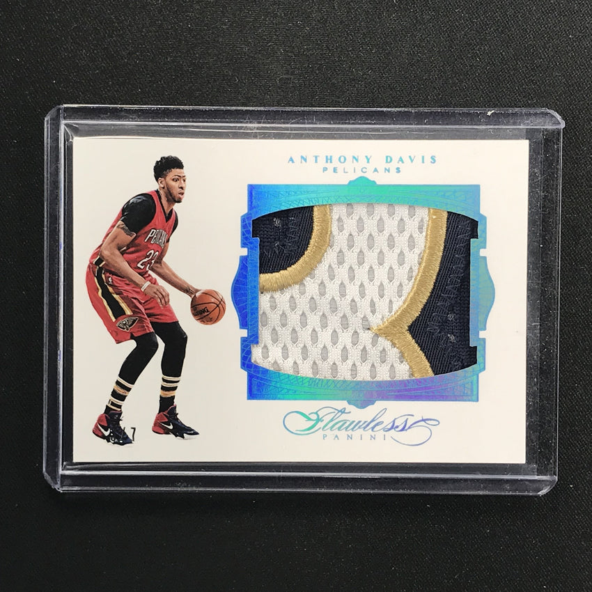 2015-16 Flawless ANTHONY DAVIS Jumbo Patch Prime 3/7-Cherry Collectables