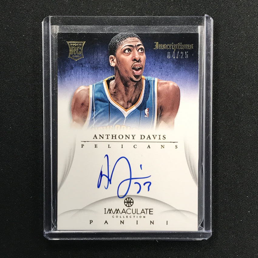2012-13 Immaculate ANTHONY DAVIS Rookie Auto Gold 4/25-Cherry Collectables
